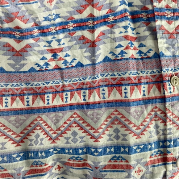 21 MEN | Tribal Print Small Men’s Button Down - Picture 5 of 5